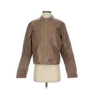 Redondo Frydman Leather Zip Front Jacket Size 2 New with tags